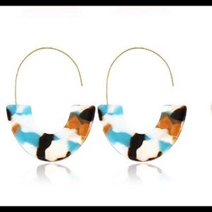 Acrylic tortoise shell earrings